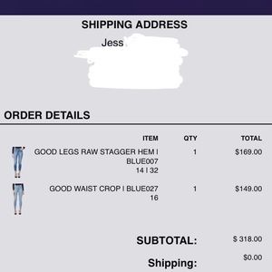 Good American Good waist jeans